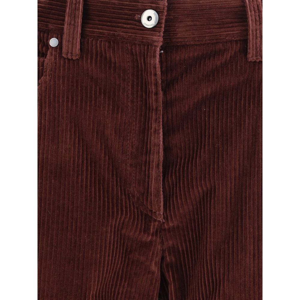 Straight Velvet Trousers