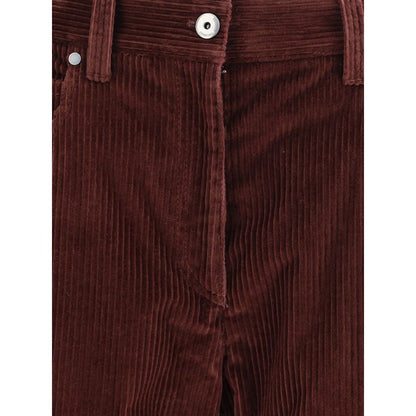 Straight Velvet Trousers
