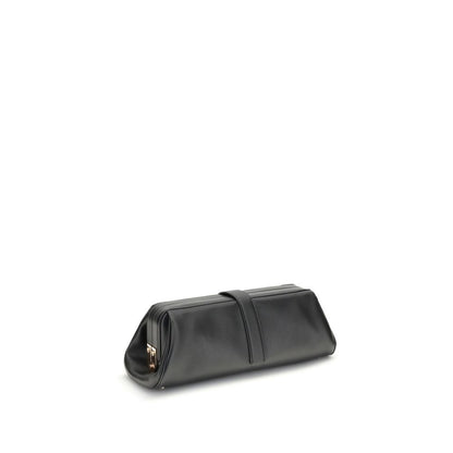 Black Calf Leather Bos Taurus Clutch Bag