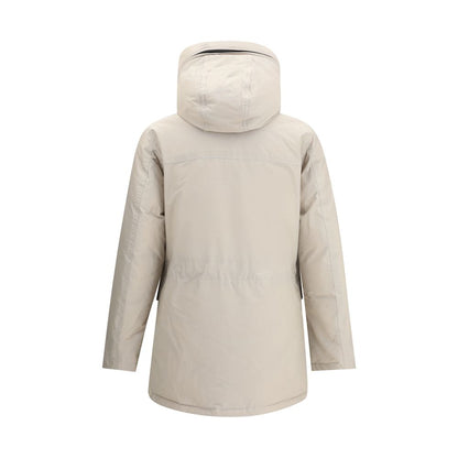 Beige Cotton Parka