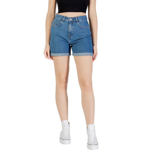 Blue Cotton Shorts