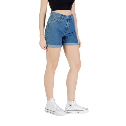 Blue Cotton Shorts