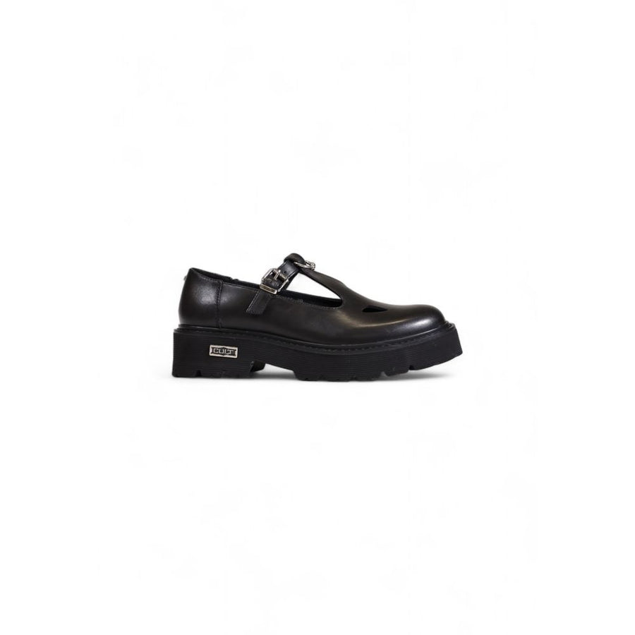 Black Leather Platform