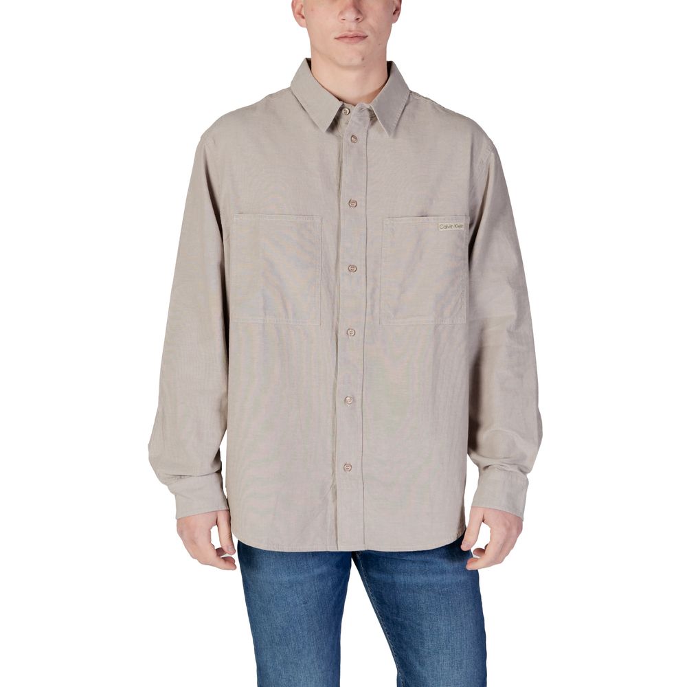 Beige Recycled Cotton Shirt