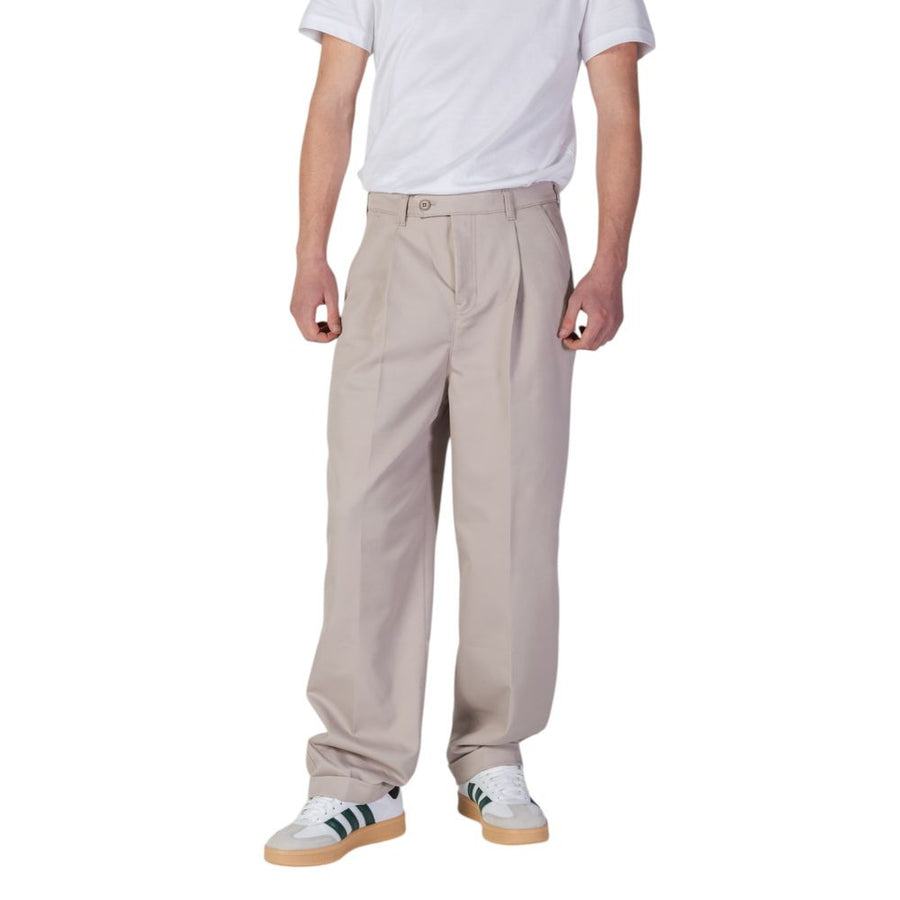 Beige Recycled Polyester Casual Pants