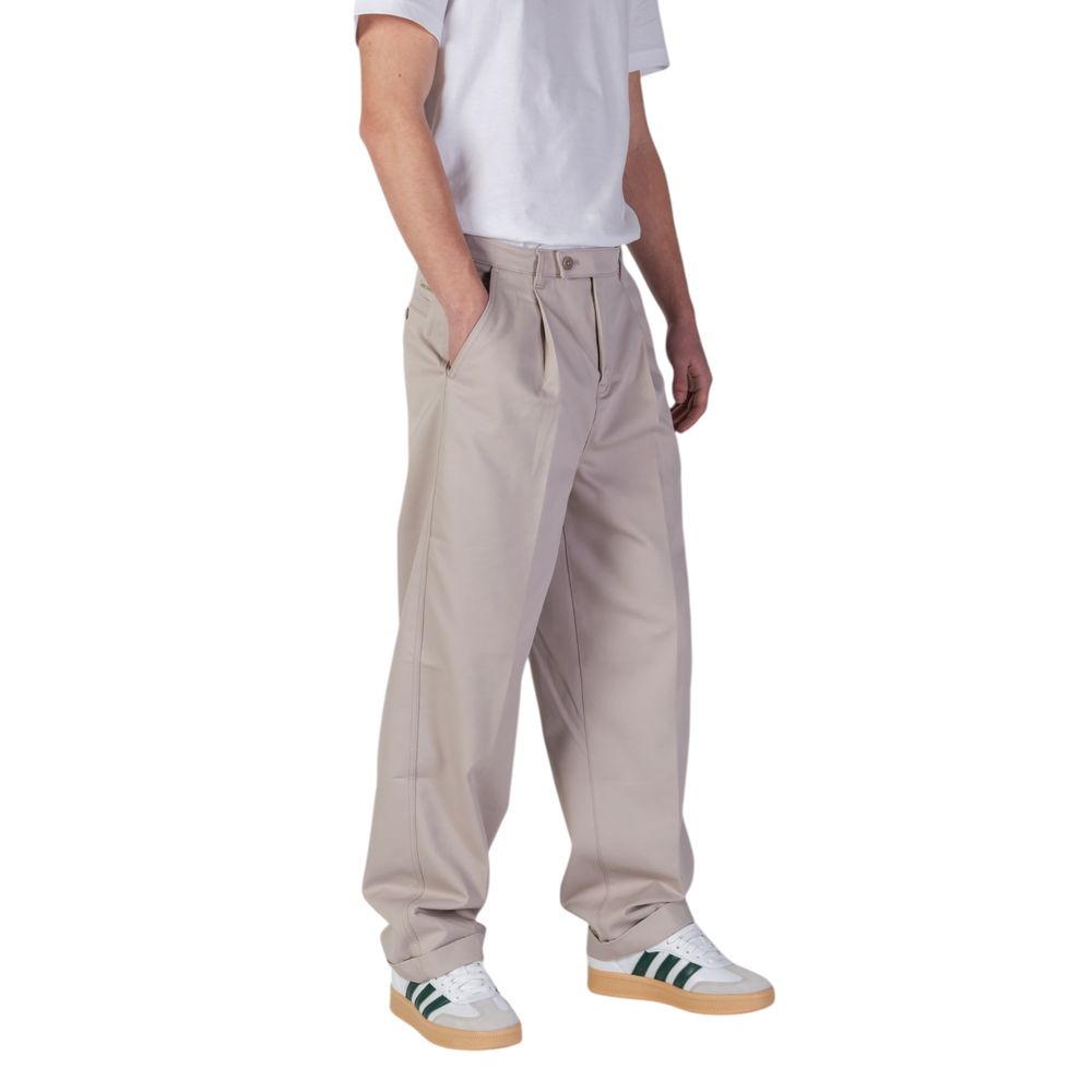 Beige Recycled Polyester Casual Pants