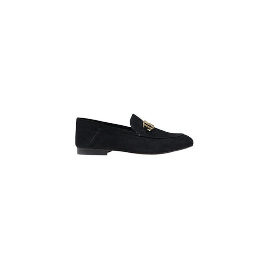 Black Leather Platform Pumps