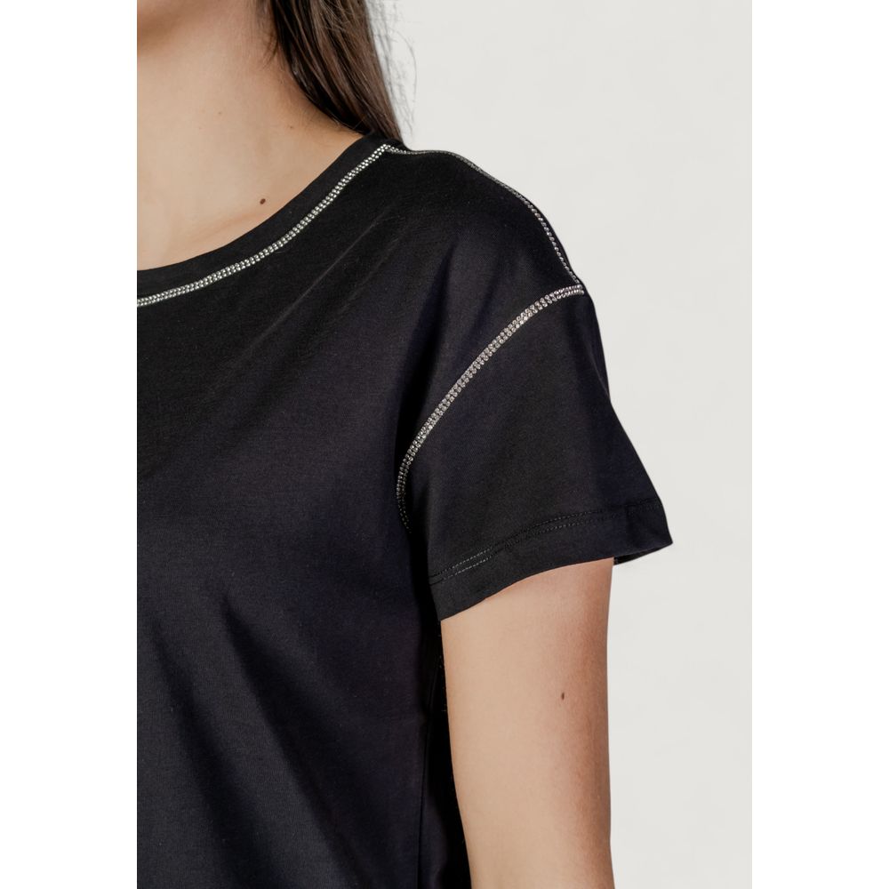 Black Cotton T-Shirt