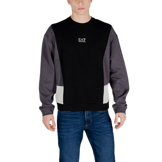 Black Cotton Sweatshirt