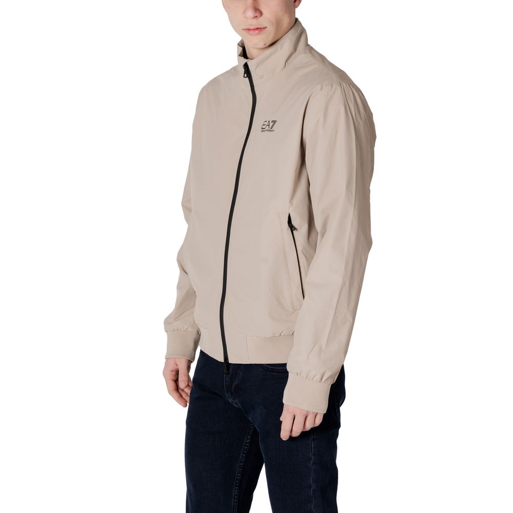 Beige Polyamide Jackets & Coat