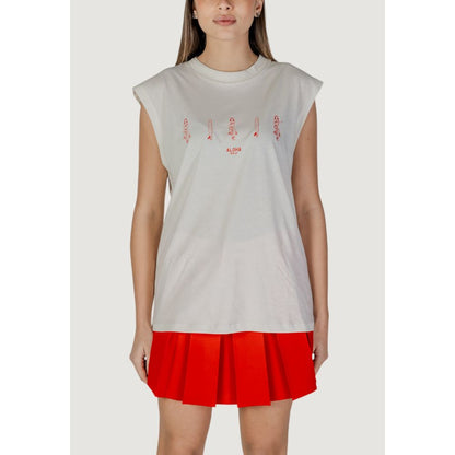 Cream Cotton Tank Tops