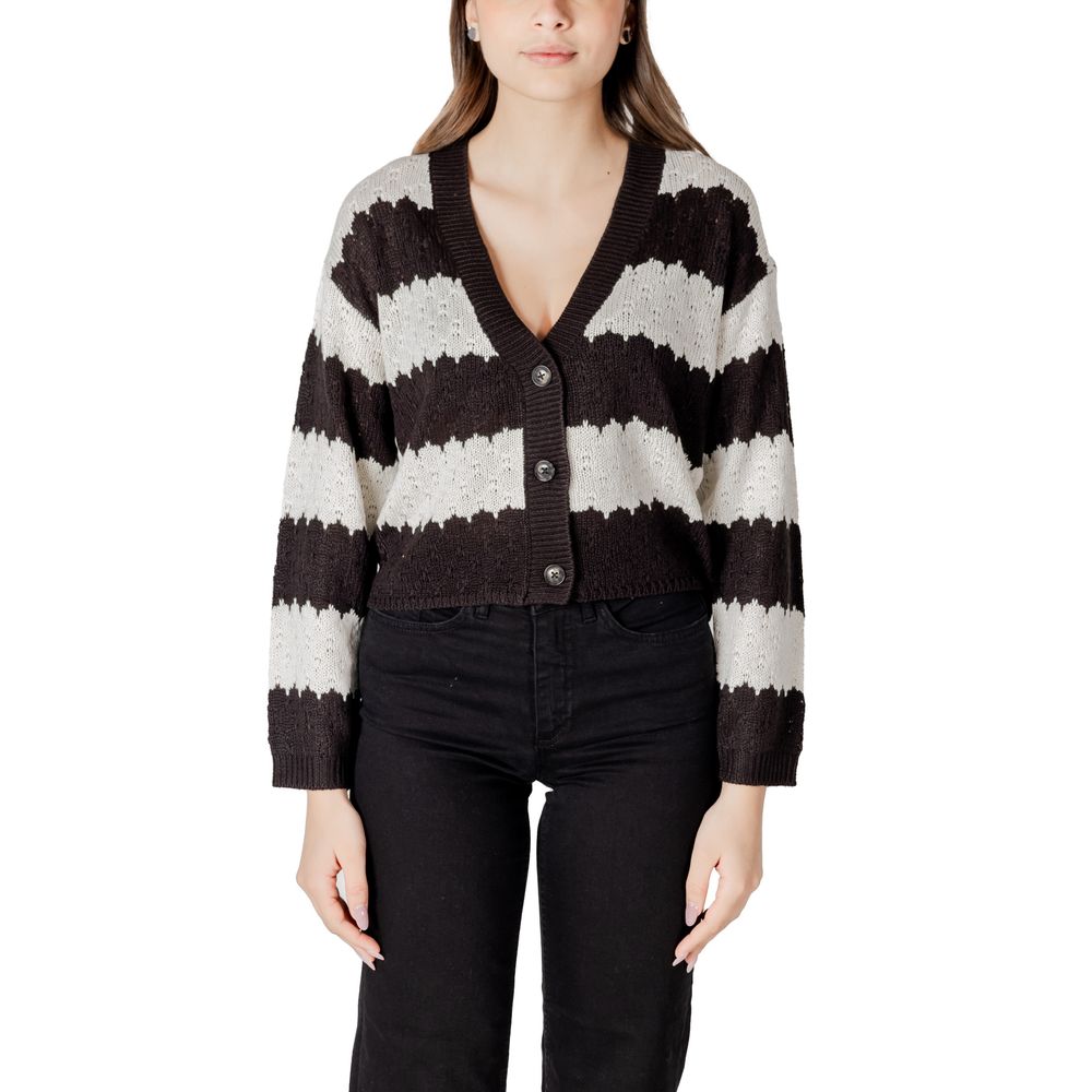 Black And White Marabou Cardigan