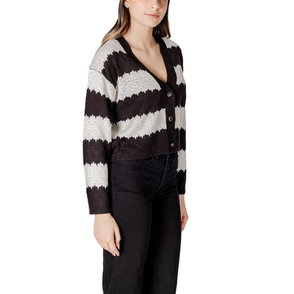 Black And White Marabou Cardigan
