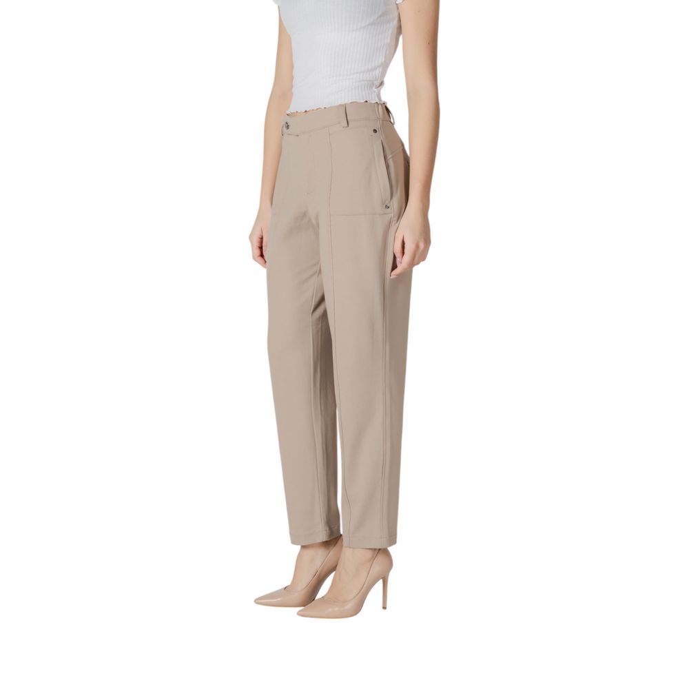 Beige Viscose Pant