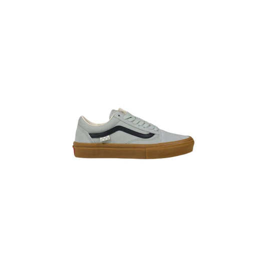 Gray Suede Leather Low Top Sneakers