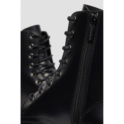 Black Leather Ankle Boots