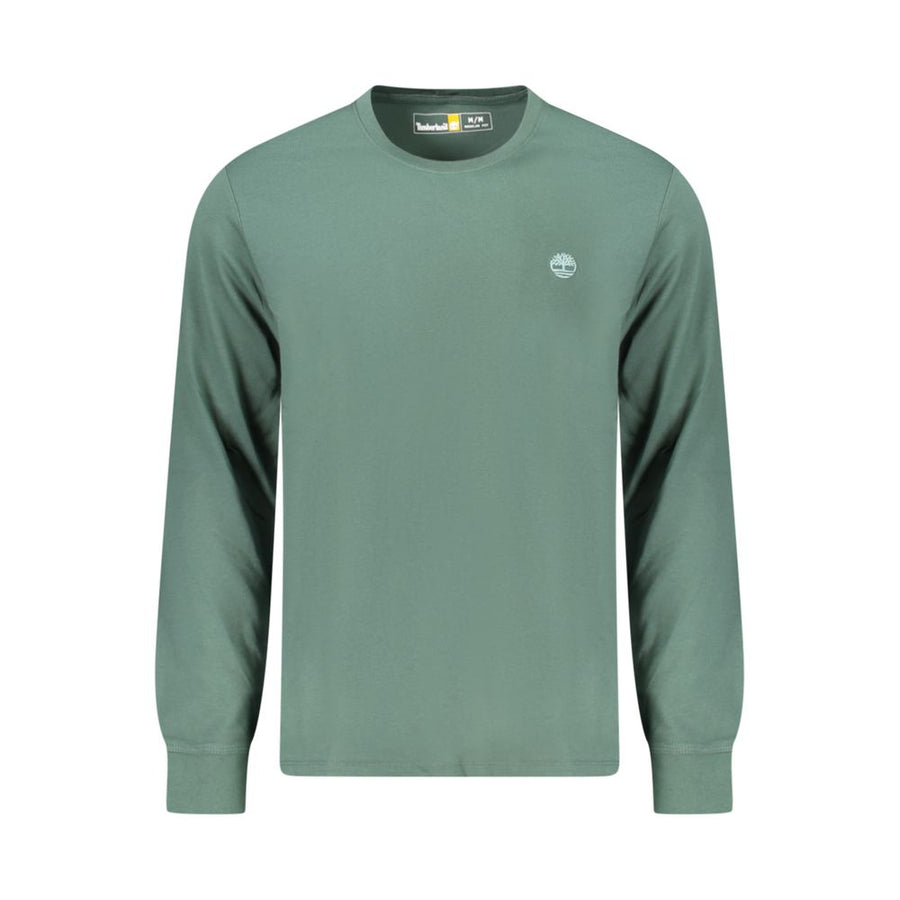Green Cotton Men T-Shirt