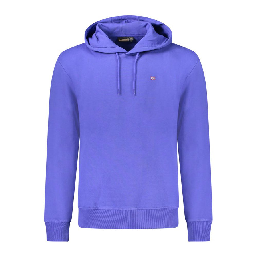 Blue Cotton Men Sweater