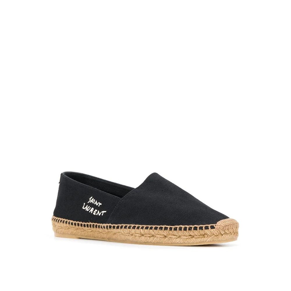 Black Canvas Espadrilles