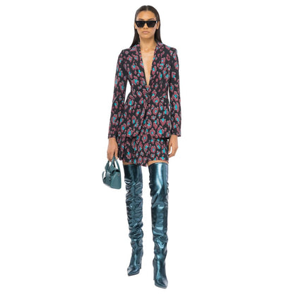 Black Polyester Women's Blazer
