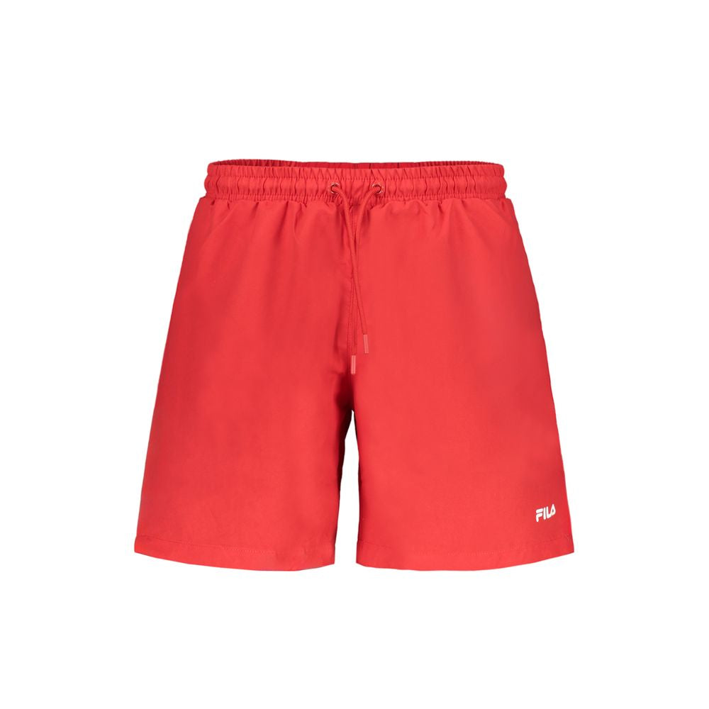 Rosso Polyester Men's Swim Boxer