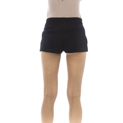 Black Cotton Women Short