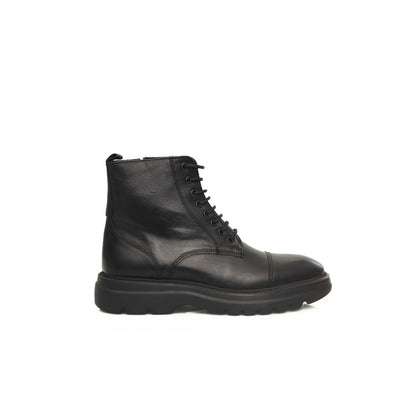 Black Cowhide Boot