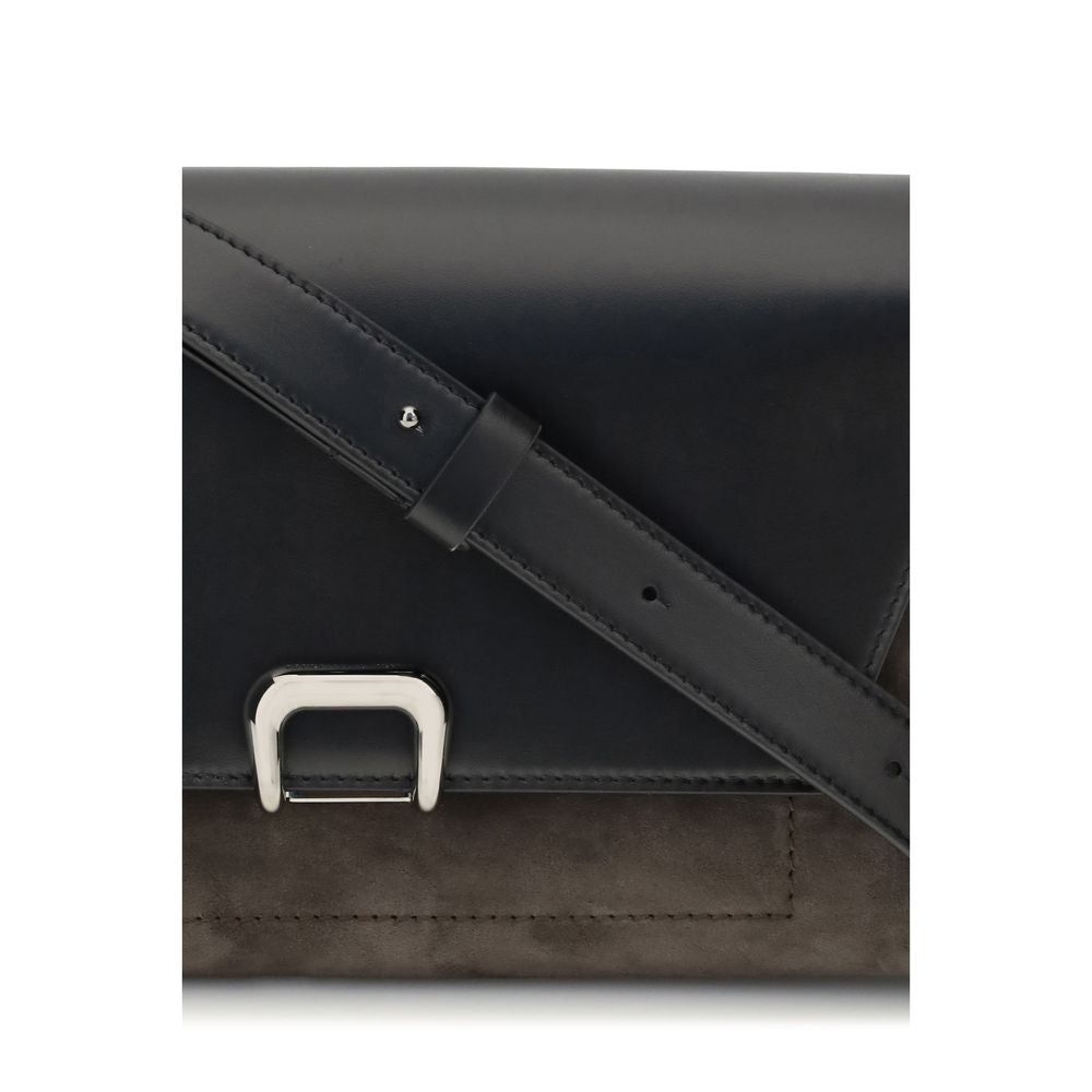 Black Leather Shoulder Bag