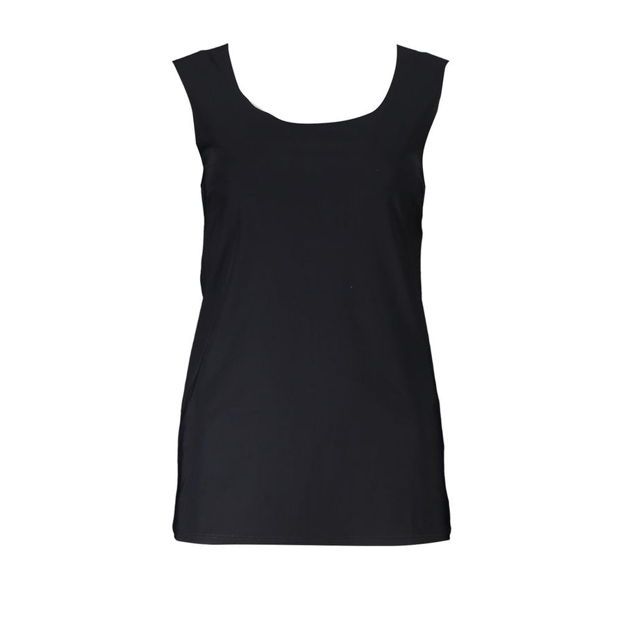 Black Elastane Tank Top