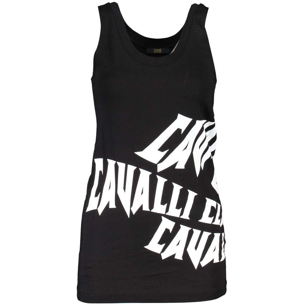 Black Cotton Women's Tank Top