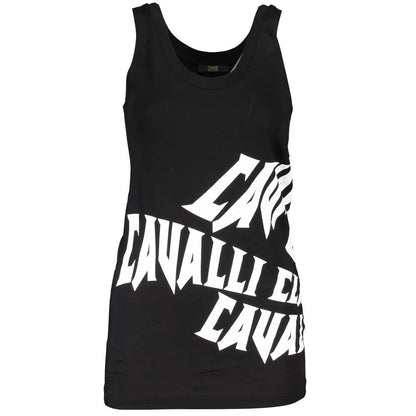 Black Cotton Women's Tank Top