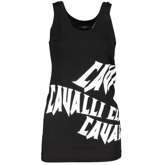 Black Cotton Women's Tank Top