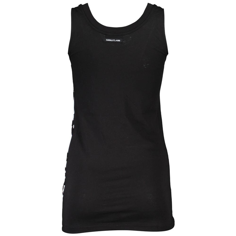 Black Cotton Women's Tank Top
