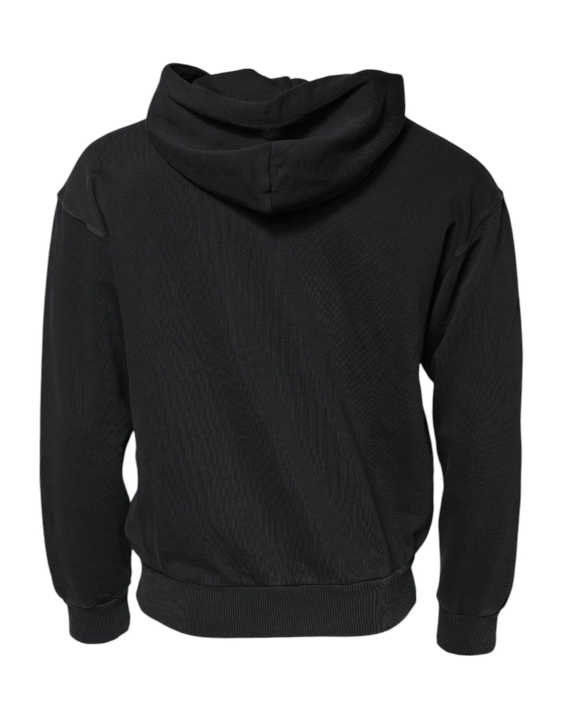 Black Logo Full Zip Hooded Sweatshirt Sweater