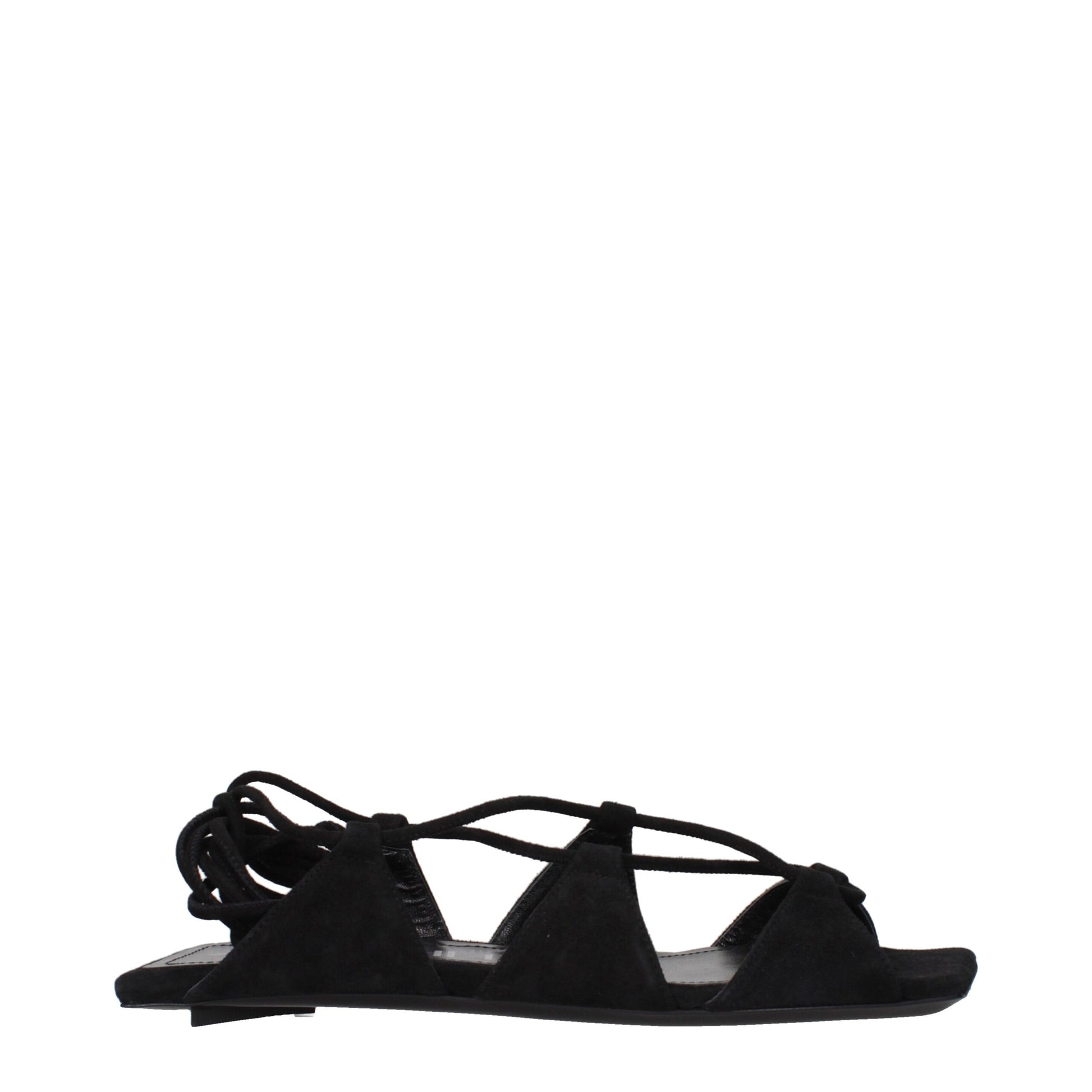 Black Leather Sandals