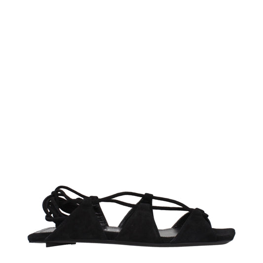 Black Leather Sandals