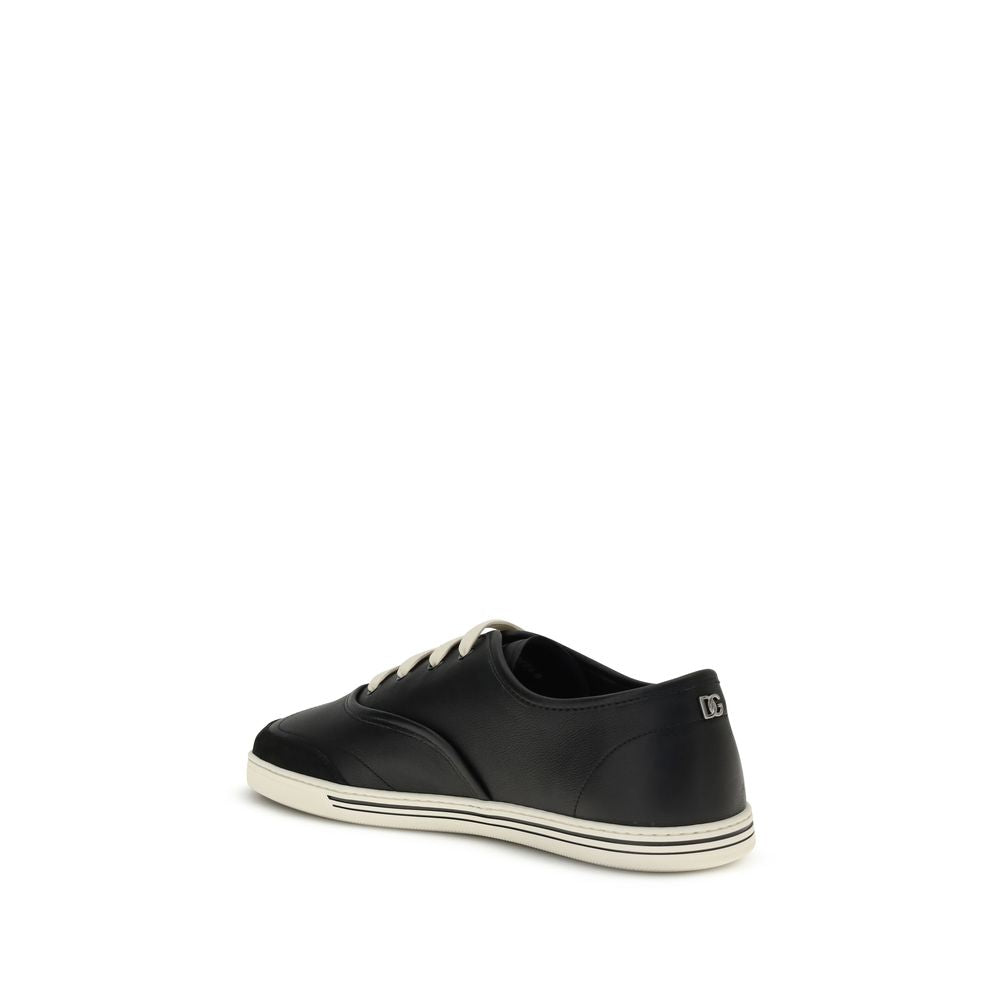 Black Calf Leather Bos Taurus Low Top Sneakers