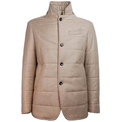 Beige Wool Jackets & Coat