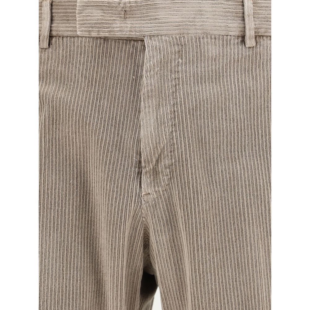 Beige Cotton Pants