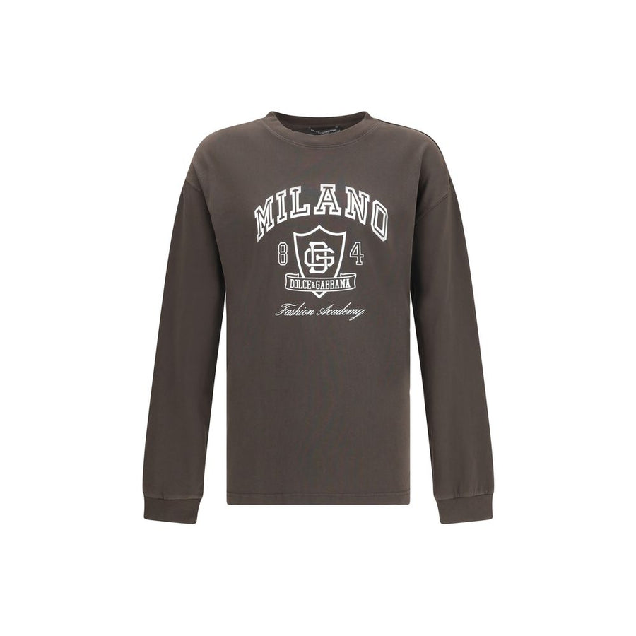 Brown Cotton Sweatshirt