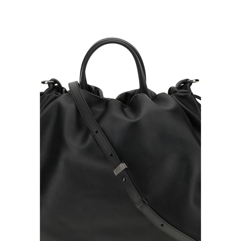 Black Calf Leather Bos Taurus Shoulder Bag