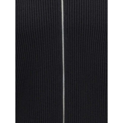 Black Cotton Cardigan