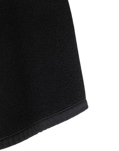 Black Lace Stole Knitted DG Logo Men One Size  Scarf