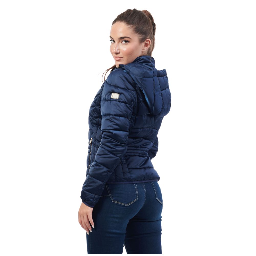 Blue Polyester Jackets & Coat