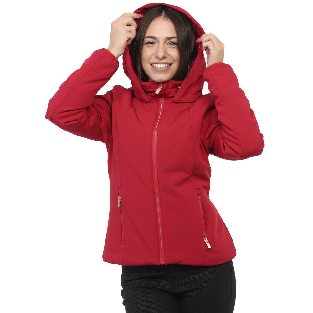 Red Nylon Jackets & Coat