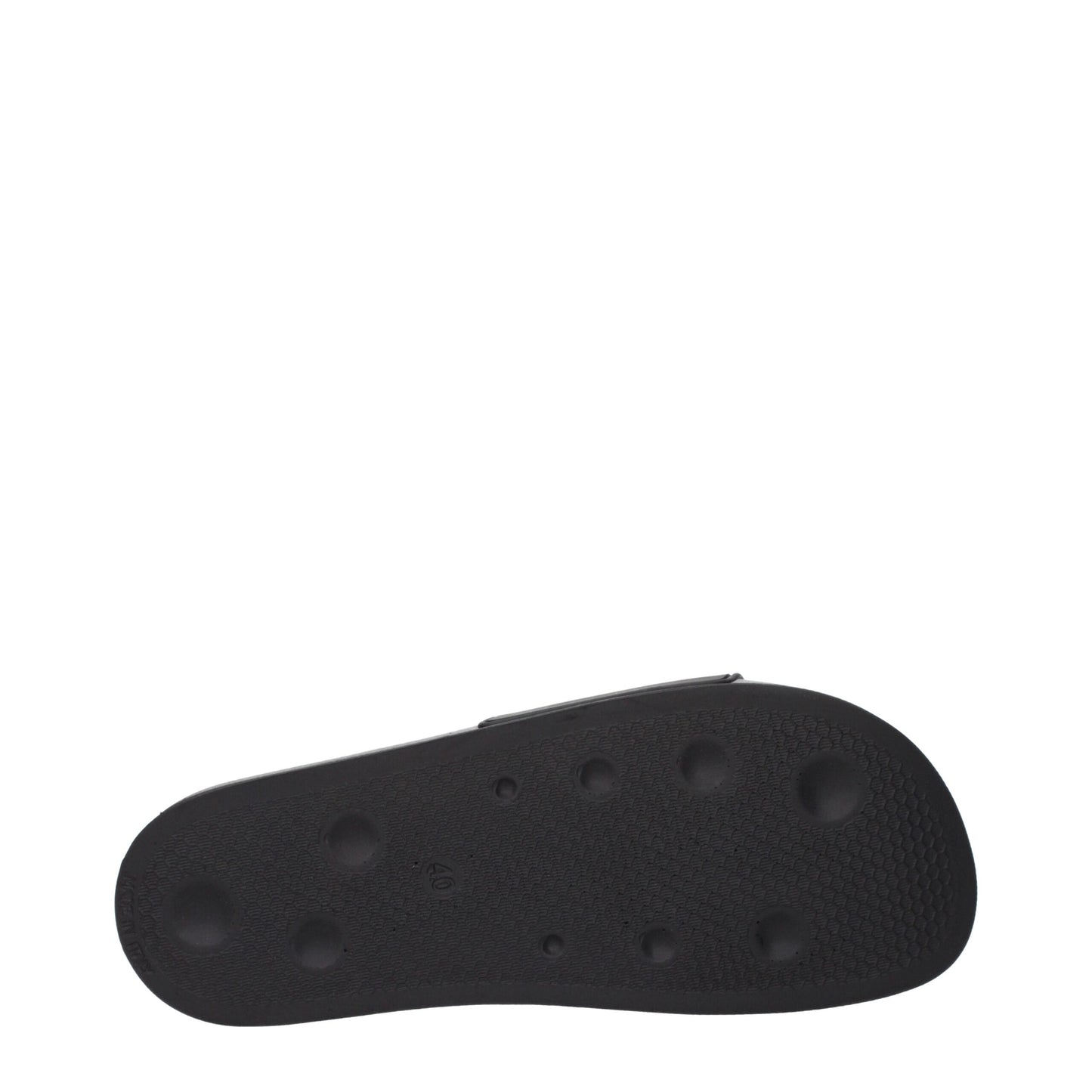 Black Cotton Slippers