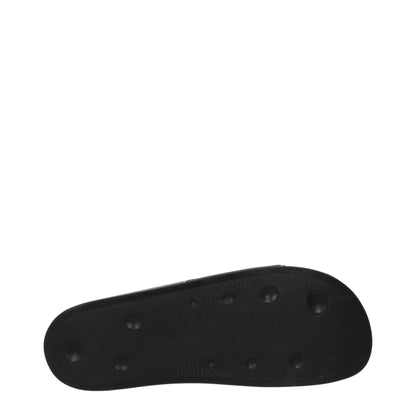 Black Cotton Slippers