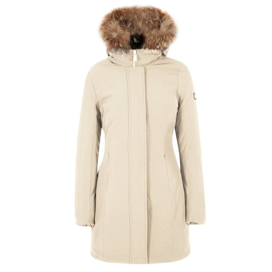White Nylon Jackets & Coat