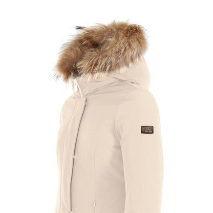 White Nylon Jackets & Coat