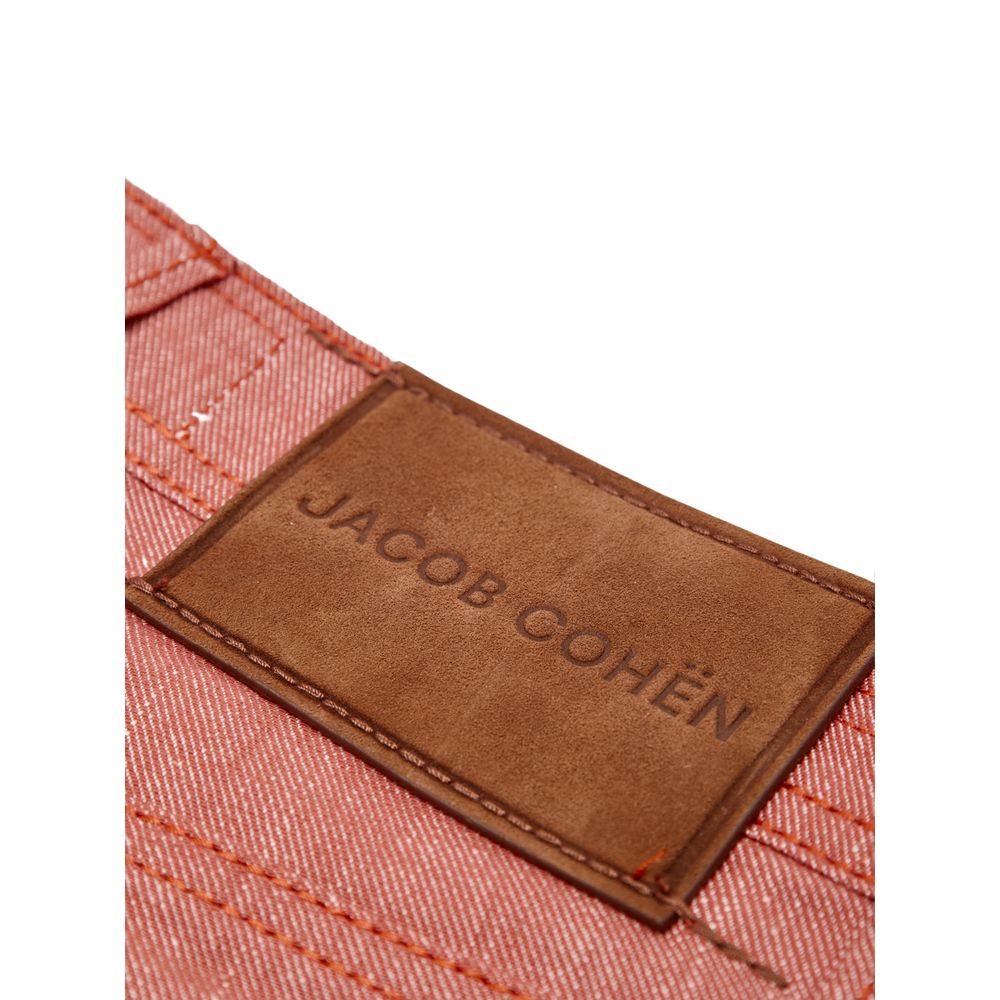 Red Cotton Skinny Pant